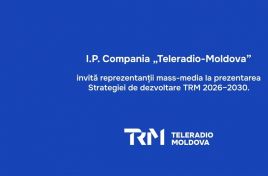 Invitaţie de presă la prezentarea noii Strategii de dezvoltare a instituţiei pentru perioada 2026–2030